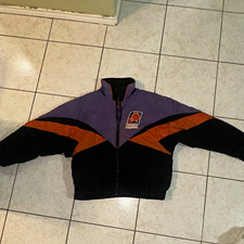 VTG Pro Player Phoenix Suns Purple Black Orange Full Zip NBA Jacket, Size L picture