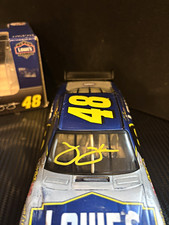 JIMMIE JOHNSON AUTOGRAPHED 2007 CHEVY IMPALA SS LOWE'S COT DIECAST picture