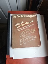 Vintage 1968-73 Volkswagen Official Service Manual Excellent Full Color Foldouts picture