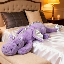 Giant Stuffed Animal Plush Toy 50in 3Lb Purple Dragon ARELUX Large Animals Cute picture