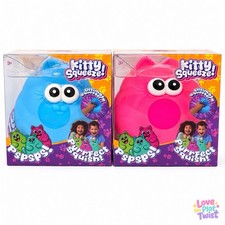 Viral Kitty Squeeze Jumbo Squishy Cat Sensory Fidget Toy Pink Blue U Choose picture