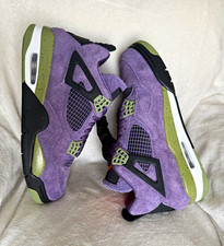 Jordan Air Jordan 4 Retro WMNS Mid Top Canyon Purple Safety Orange AQ9129-500 picture