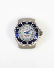 Zodiac Rare NOS Ladies 30mm Swiss Formula 200m Diving Watch Head with Blue Bezel picture