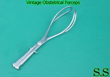 Vintage Medical Obstetrical Forceps Surgical Instruments picture