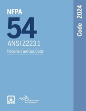 NFPA 54/ANSI Z223.1, National Fuel Gas Code, 2024 Edition Paperback USA STOCK picture