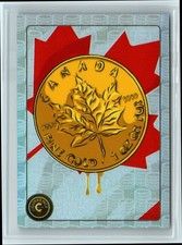 2025 Cardsmiths Currency Series 5 Gold Maple Leaf #9 Silver Refractor /50 picture