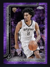 2025-26 Topps NBA Chrome Purple Pulsar Rookie-DYLAN HARPER(TOPPS NBA DigitaICard picture