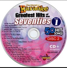 CHARTBUSTER SEVENTIES HITS KARAOKE CDG DISC MUSIC CD 5015-02 1970s oldies rock picture
