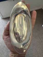 Vintage Alvin .925 Sterling Silver Oval Dish Monogrammed picture