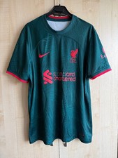 Liverpool 2022 2023 Away Nike Mens Large Soccer Jersey Football Shirt Green picture