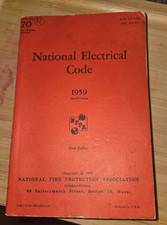 Vintage 1959 National Electrical Code Book NFPA No. 70 Electrician Collectible picture