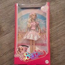 Mattel Barbie The Movie Fashion Doll 11in Blonde Wavy Hair Pink Outfit Unopened picture