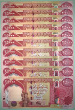 300,000 New Iraq Dinar - (12) 25000 Banknotes of Iraq Currency NEW IQD Currency picture