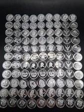 Lot 100 x Pure .999 Fine Silver Rounds Premium New Bullion Estate Coin Design 🔥 picture
