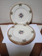 Lenox Set of 4 Tuscan Orchard Salad Plates Ambassador 8” Gold Rims picture