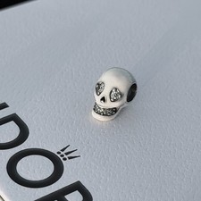 Pandora Glow-in-the-dark Sparkling Skull Halloween Charm S925 ALE, #792811C01 picture