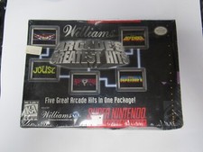 Super Nintendo SNES Williams Arcade's Greatest Hits FACTORY SEALED A88K picture