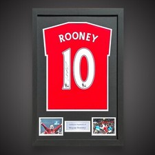 Framed Wayne Rooney Hand Signed Manchester United 2023/2024 Shirt With COA £175 picture