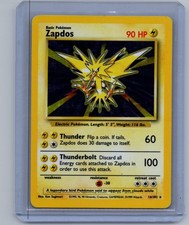 Zapdos Base Set 16/102 Holo WOTC Vintage Pokémon TCG picture