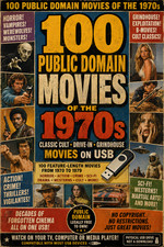 100 Public Domain Movies of the 1970s Classic Cult Drive-In Horror Films USB picture