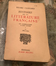 vintage rare book in French: Histoire de la Littérature Française edition 1947 picture