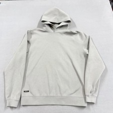 BYLT Hoodie Mens Large Gray Knit Pullover Solid Logo Tagless Premium Basics picture