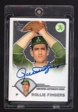 2003 Topps Retired Signature Edition Autographs Rollie Fingers #TA-RF Refractor picture