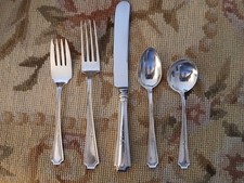 Durgin (Gorham) Colfax sterling silver antique 5-pc place setting 120 grams picture