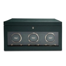 Wolf British Racing Triple Watch Winder with Storage green picture