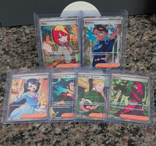 Pokémon TCG Trainer Supporter Full Art Holo 5 Card Lot Mela Amarys Atticus picture