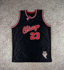 VTG Mitchell Ness Michael Jordan Chicago Bulls 1984-85 Black Jersey Size 60 NWT picture