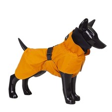 PAIKKA Recovery Reflective Waterproof Dog Rain Jacket Size 14” Orange picture