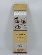 Gatco Bathware Designer II 5067 Glass Shelf Solid Forged Brass 19 3/4” NEW picture