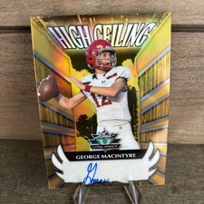 2024 Leaf Valiant Football George Macintyre High Ceiling  Gold 1/1 Auto  picture