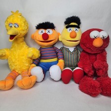 KAWS x UNIQLO Sesame Street Plush Lot Big Bird Bert Ernie Elmo 20
