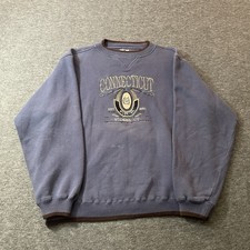 Vtg University Of Connecticut Pullover Sweatshirt Men’s Large UConn Huskies 90s picture