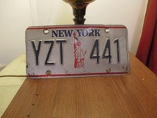 New York License Plate Statue of Liberty  YZT 441 tag picture
