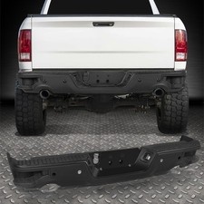 For 09-23 Dodge Ram 1500/Classic Black Rear Bumper w/ Dual Exhaust&Sensor Holes picture