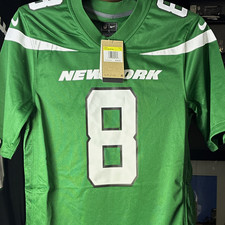 Nike New York Jets Aaron Rodgers #8 NFL Football Jersey, Green/White, Mens S picture