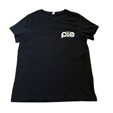 Rare Google p.i.e. Employee Shirt Graphic Print Black Small Organic Cotton Swag picture
