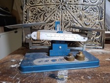 Vintage Pelouze MFG Co  Precision Scale 2 Weights USA Rusty Barn Find  picture