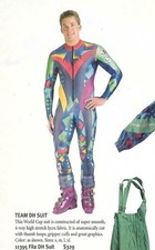Vintage 1995 Fila Italian Ski Team Lycra Technical Ski Suit XL Zipper Works  picture