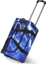 Choco Mocha Boys Light Blue Suitcase with Wheels Kids Purple Light-Blue  picture