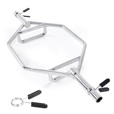 Uimoso Hex Bar for Weightlifting: Squats, Shrugs, Deadlifts, 2in Grip picture