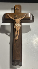 Vintage Catholic Sick Call Kit / Last Rights Box Cross Crucifix picture