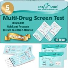 Easy@Home EDOAP-754 5-Panel Instant Urine Drug Test Kit THC COC AMP BZO OPI 2000 picture