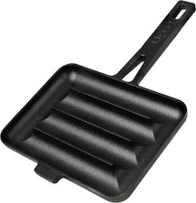 UPAN - The Cast Iron Sausage Pan - Pre Seasoned Square High Quality Grilling Pan picture