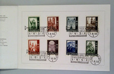1954 Austria Salzburg Cathedral Reconstruction Folder Complete Set. #123 picture