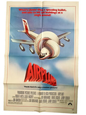 AIRPLANE 1980 LESLIE NIELSON ORIGINAL MOVIE POSTER (800086) 27 x 40 picture