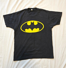 Vintage 1989 Batman Movie Logo T-Shirt 80s Tim Burton DC Single Stitch picture